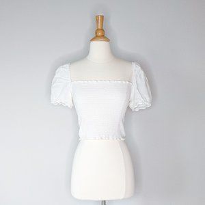 Urban Outfitters Puff Sleeve Crop Top